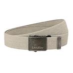 Landley Canvas Riem Schuifgesp Koppelriem - Beige - 95, Verzenden, Nieuw