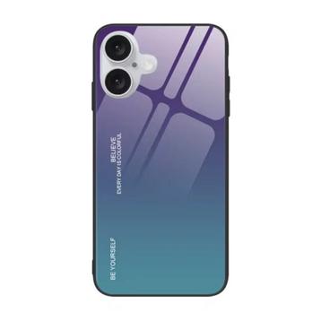 iPhone 15 Pro Max Hoesje Gradient - TPU en 9H Glas - beschikbaar voor biedingen