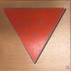 Puzzel driehoek oranje 7 stukjes, Verzenden, Nieuw