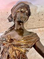 Emmanuel Villanis (1858-1914) - sculptuur, Musicienne - 42, Antiek en Kunst, Antiek | Keramiek en Aardewerk