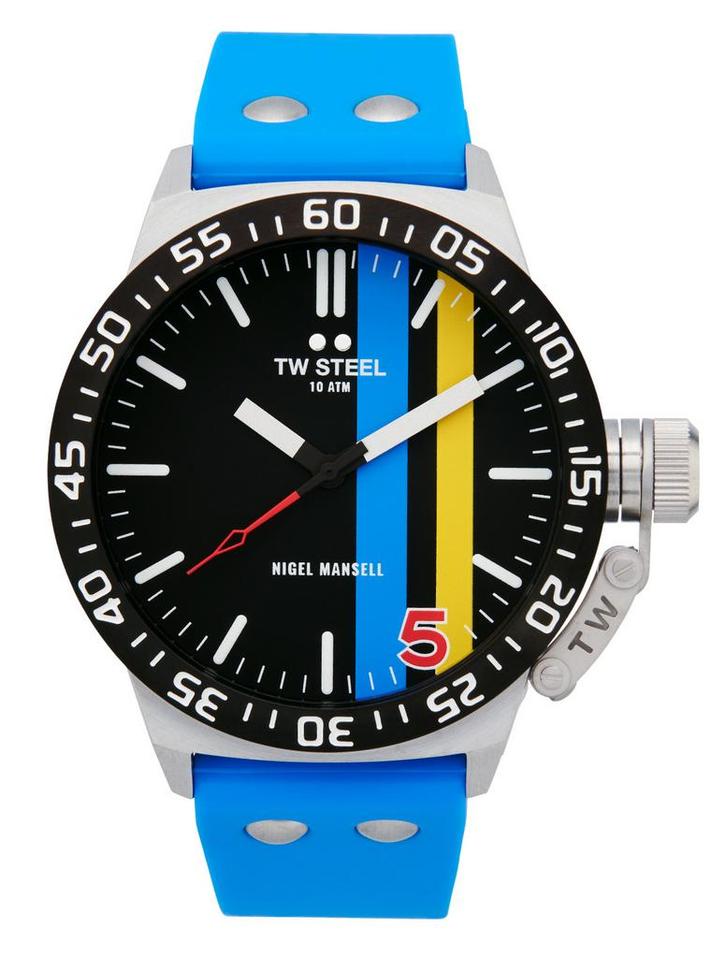 TW Steel TWCS113 Canteen Nigel Mansell horloge 45 mm, Sieraden, Tassen en Uiterlijk, Horloges | Heren, Kunststof, Nieuw, Staal
