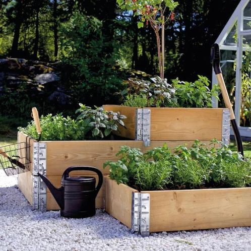 Palletranden / moestuinbakken - diverse soorten, Tuin en Terras, Bloembakken en Plantenbakken, Gebruikt, Hout, Balkon, Tuin, Ophalen of Verzenden