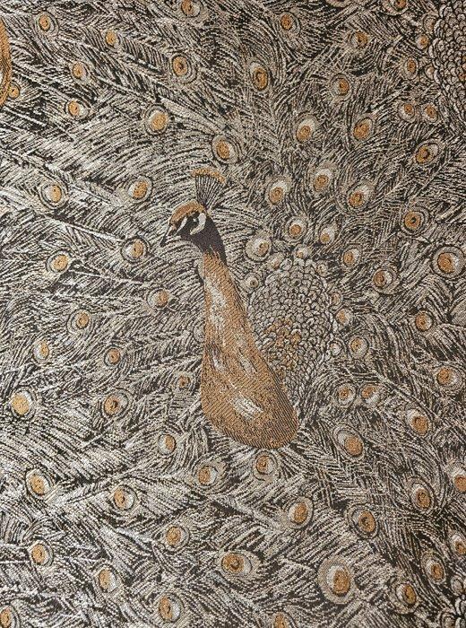 Exclusief goud Jacquard-stof met Pavoni art Nouveau -, Antiek en Kunst, Antiek | Kleden en Textiel