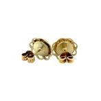 Gouden solitair oorstekers met carneool 14 krt, Sieraden, Tassen en Uiterlijk, Oorbellen, Ophalen of Verzenden, Nieuw
