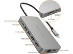 Hyper - Dual 4K HDMI 10-in-1 USB-C Hub - Geschikt voor M1/M2, Verzenden, Zo goed als nieuw