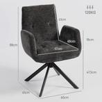 TRUUSK Polsterstoel - Accentstoel - Modern Ontwerp - Draaiba, Huis en Inrichting, Kasten | Dressoirs, Verzenden, Nieuw