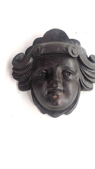 sculptuur, Coppia sculture - 17 cm - Hout, Antiek en Kunst, Antiek | Keramiek en Aardewerk