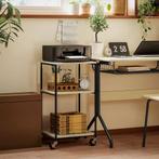 TRUUSK Printer Tafel Met Rol - 3 Niveaus - Staal - Voor Kant, Huis en Inrichting, Stoffering | Behang, Verzenden