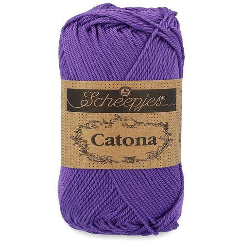 Scheepjes Catona 50 gram - 113 delphinium - Katoen Garen, Hobby en Vrije tijd, Breien en Haken, Ophalen of Verzenden