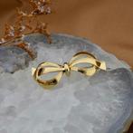 Vintage gouden broche | Strik (strik broche, smalle broche), Sieraden, Tassen en Uiterlijk, Broches, Ophalen of Verzenden, Gebruikt