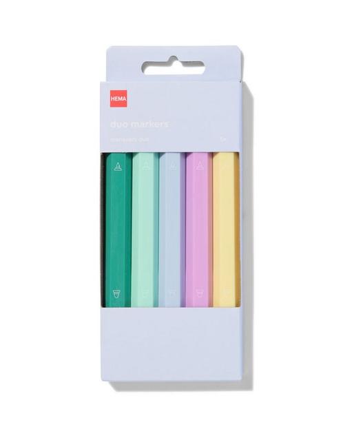 HEMA Markeerstiften met 2 punten - 5 stuks, Diversen, Agenda's, Nieuw, Verzenden