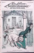 Nederlandse politici als hondjes op spotprent (lijst optie), Antiek en Kunst, Kunst | Litho's en Zeefdrukken, Verzenden