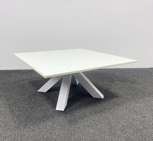 Gispen Dukdalf Salontafel Wit, Huis en Inrichting, Tafels | Salontafels, Gebruikt, Ophalen of Verzenden