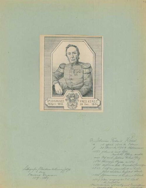 Portrait of Johannes Fredericus Kerst, Antiek en Kunst, Kunst | Etsen en Gravures
