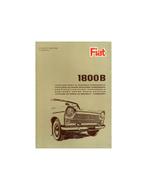 1965 FIAT 1800 ONDERDELENHANDBOEK, Auto diversen, Handleidingen en Instructieboekjes