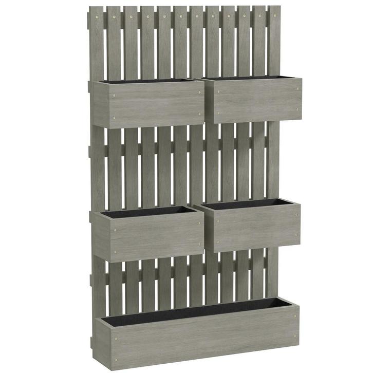 Hoogbed Hout, Verstelbaar Plantenbed Met Klimrek Koude Bak T, Tuin en Terras, Tuintafels, Nieuw, Verzenden