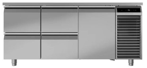 Koelwerkbank | Chroomnikkelstaal | 4 laden | 1780 x 700 x..., Zakelijke goederen, Horeca | Keukenapparatuur, Verzenden