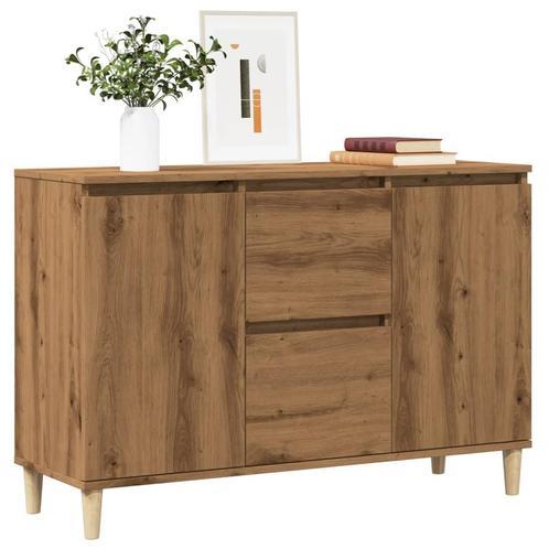 vidaXL Dressoir 102x35x70 cm bewerkt hout artisanaal, Huis en Inrichting, Kasten | Dressoirs, Nieuw, Overige houtsoorten, Verzenden