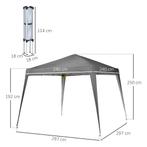 TRUUSK Vouwpaviljoen 2,4x2,4m Partytent Met UV-bescherming,, Verzenden, Nieuw