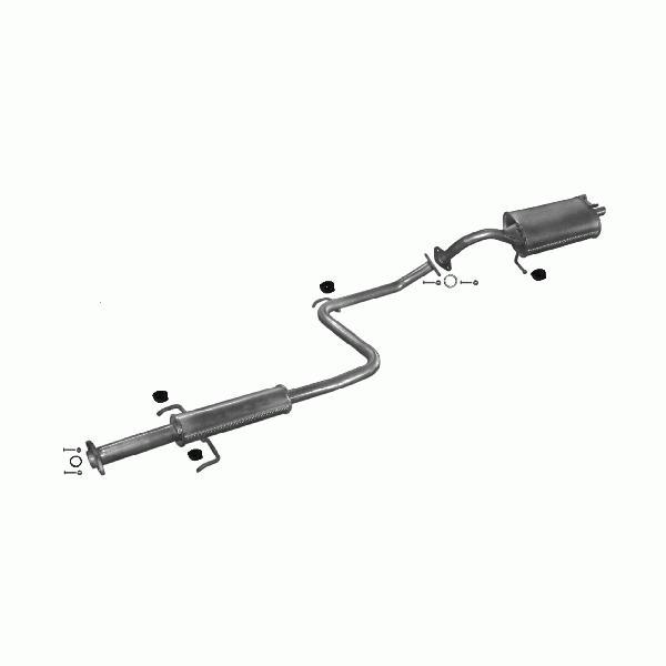 Complete uitlaat Toyota Corolla 1.3, Auto-onderdelen, Uitlaatsystemen, Verzenden