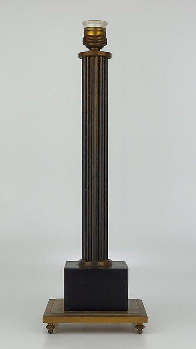 Staande lamp - verguld messing basis - Kolomvormige, Antiek en Kunst, Curiosa en Brocante