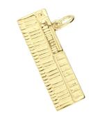 Gouden Keyboard groot ketting hanger, Verzenden, Nieuw