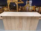 Steigerhouten Balie, Ophalen of Verzenden, Nieuw, Inclusief barstoelen