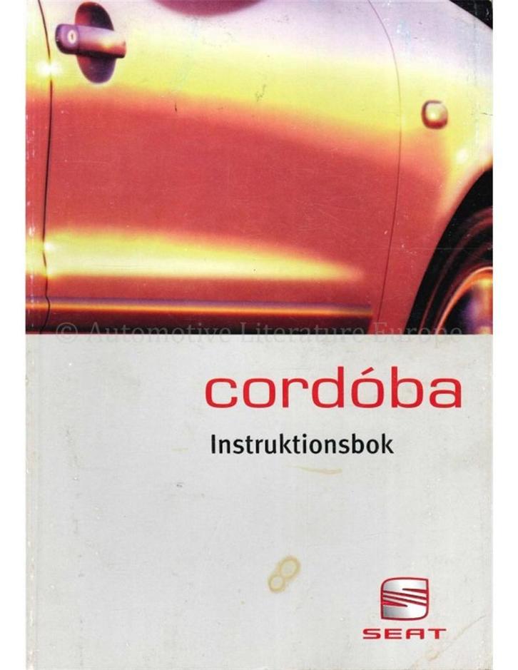 1999 SEAT CÓRDOBA INSTRUCTIEBOEKJE ZWEEDS, Auto diversen, Handleidingen en Instructieboekjes