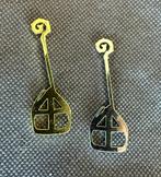 Stijlvolle Speld met Staf & Mijter - Goud of Zilver — Zilver, Diversen, Sinterklaas, Ophalen of Verzenden, Nieuw