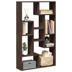 vidaXL Boekenkast 72x20x120 cm bewerkt hout bruin, Verzenden, Nieuw, Overige houtsoorten