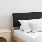 vidaXL Gestoffeerd hoofdbord Zwart 140 cm Massief grenenhout, Huis en Inrichting, Verzenden, Nieuw, Bruin, Hout