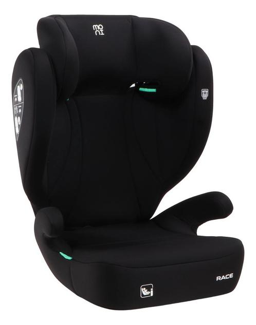 Moni Race Cosmo Black 100-150 cm i-Size Autostoel AB815B, Kinderen en Baby's, Autostoeltjes, Nieuw, Autogordel, 15 t/m 36 kg, Verzenden