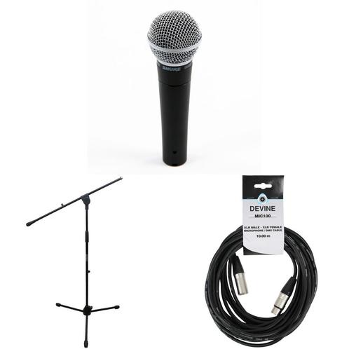 Shure SM58 LCE met statief en kabel, Muziek en Instrumenten, Microfoons, Verzenden