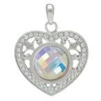 Fako Bijoux - Kettinghanger - Click Buttons - Hart + Glas, Sieraden, Tassen en Uiterlijk, Kettinghangers, Verzenden, Nieuw