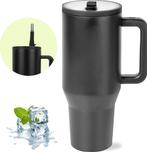 HI NATURE™ Luxe RVS Thermosbeker met Handvat en Rietje 1.2, Huis en Inrichting, Keuken | Tupperware, Ophalen of Verzenden, Nieuw