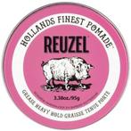 Reuzel Grease Heavy Hold Pomade (Roze) 35gr., Ophalen of Verzenden, Nieuw, Gel, Wax, Haarlak of Mousse