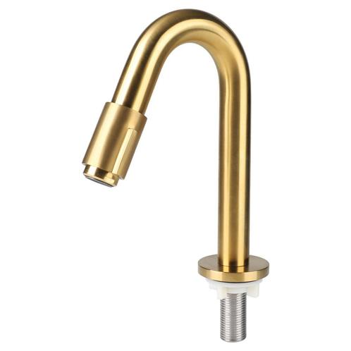Koudwaterkraan Differnz Bow 19 cm Mat Goud, Doe-het-zelf en Verbouw, Sanitair, Kraan, Nieuw, Ophalen of Verzenden