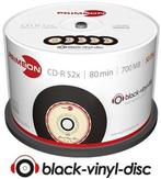 Primeon CD-R 700 MB Black Vinyl 50 stuks, Verzenden, Nieuw