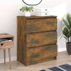 vidaXL Dressoir 60x35x76 cm bewerkt hout gerookt, Huis en Inrichting, Verzenden, Nieuw, 50 tot 100 cm, 25 tot 50 cm