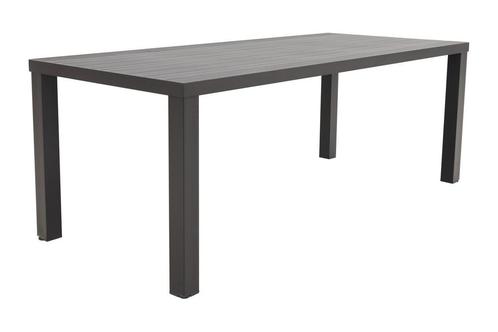 VDG Lena tuintafel antraciet - 210 x 90 cm., Tuin en Terras, Tuintafels, Nieuw, Overige materialen, Rond, Verzenden