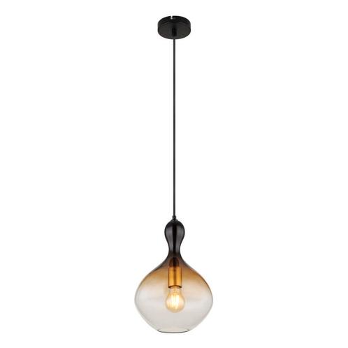Hanglamp ALADDIN 23.0 cm 1-lichts Zwart, Smoked, Huis en Inrichting, Lampen | Hanglampen, 75 cm of meer, Nieuw, Metaal, Ophalen of Verzenden