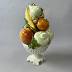 Decoratief ornament - Vintage majolica keramieken Middenstuk