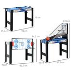 TRUUSK Multigame Speeltafel 5-in-1 - Biljart, Tafeltennis, H, Verzenden, Nieuw