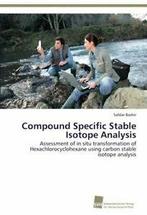 Compound Specific Stable Isotope Analysis. Safdar   .=, Boeken, Bashir Safdar, Zo goed als nieuw, Verzenden