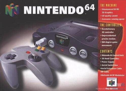 Nintendo 64 Grijs + Controller in Doos (N64 Spelcomputers), Spelcomputers en Games, Spelcomputers | Nintendo 64, Zo goed als nieuw
