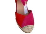 Suedine Orange Pink Sleehak Espadrilles, Ophalen of Verzenden, Nieuw, Espadrilles of Moccasins