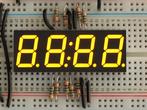 Yellow 7-segment clock display - 0.56 inch digit height  ..., Hobby en Vrije tijd, Elektronica-componenten, Nieuw, Verzenden