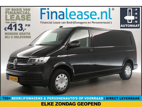 Volkswagen Transporter 2.0 TDI L2H1 150PK AUT Airco €413pm, Auto's, Bestelauto's, Lease, Automaat, Diesel, Volkswagen, Zwart, Verzenden