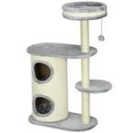 Krabpaal - stevig sisal - zachte pluche - grijs, Dieren en Toebehoren, Katten-accessoires, Ophalen of Verzenden, Nieuw