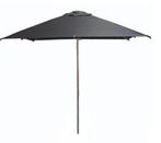 vierkante parasol 2,5 x 2,5m zwart, Verzenden, Nieuw in verpakking